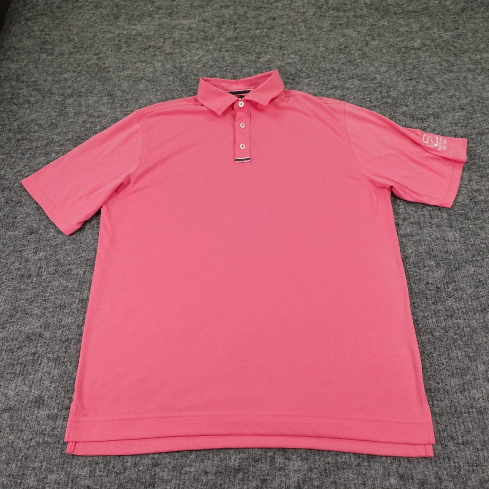 FootJoy Polo Mens Large Pink Golf‎ Shirt Eagle Pointe Golf Club Performance